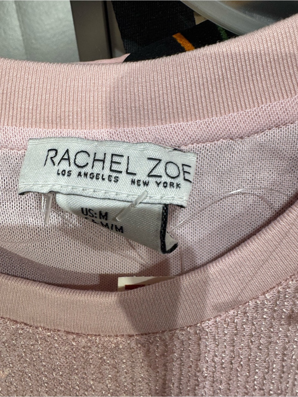 0056 Rachel Zoe Rose Sequin Short Sleeve Top - Picture 3 of 4